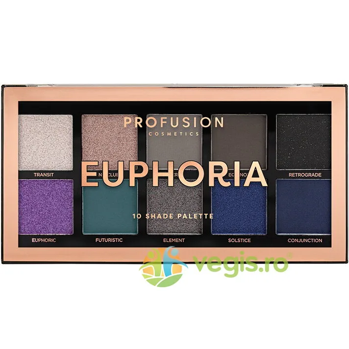 Paleta Farduri 10 Nuante Euphoria 103g PROFUSION COSMETICS — preț și oferte