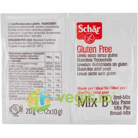 Drojdie Uscata fara Gluten 20g SCHAR — preț și oferte