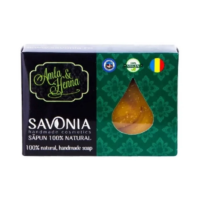 Sampon Solid Natural Amla si Henna, 90g, Savonia — preț și oferte