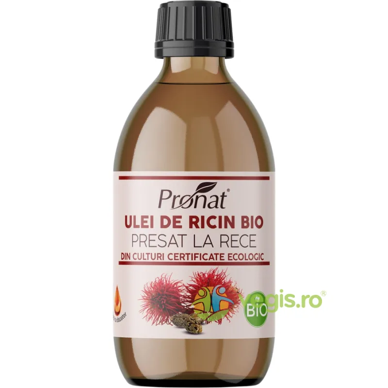 Ulei din Seminte de Ricin Presat la Rece Ecologic/Bio 250ml PRONAT — preț și oferte