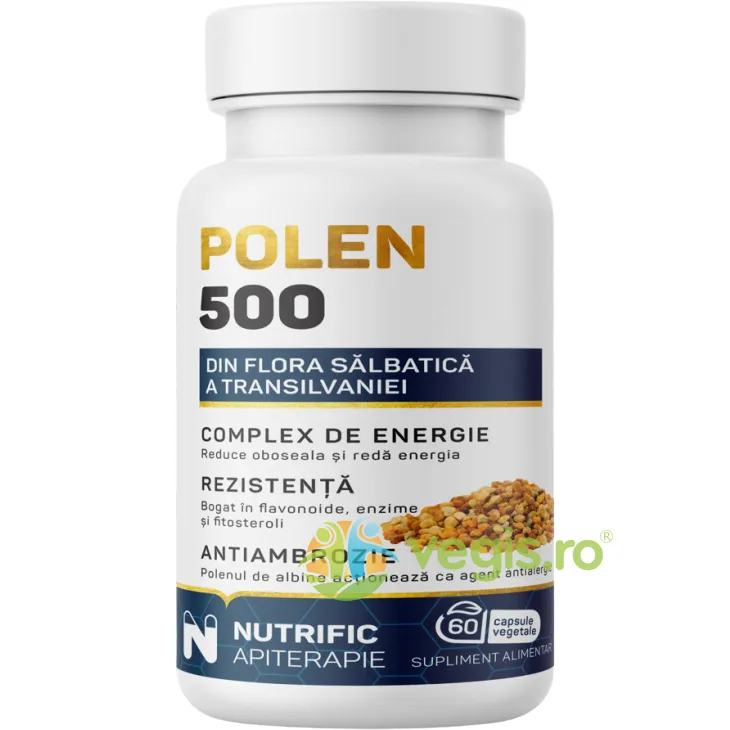 Polen 500mg 60cps vegetale NUTRIFIC — preț și oferte