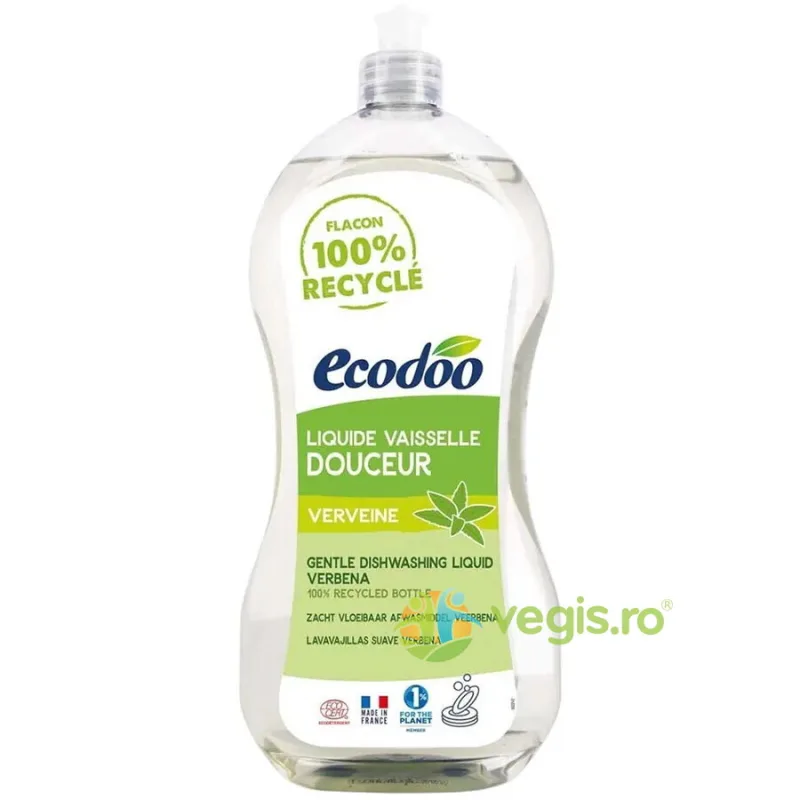 Detergent Vase cu Aloe Vera si Verbena Bio 1L ECODOO — preț și oferte