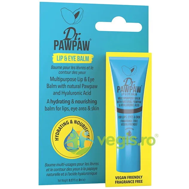 Balsam pentru Buze si Ochi cu Pawpaw si Acid Hialuronic 8ml DR PAWPAW — preț și oferte