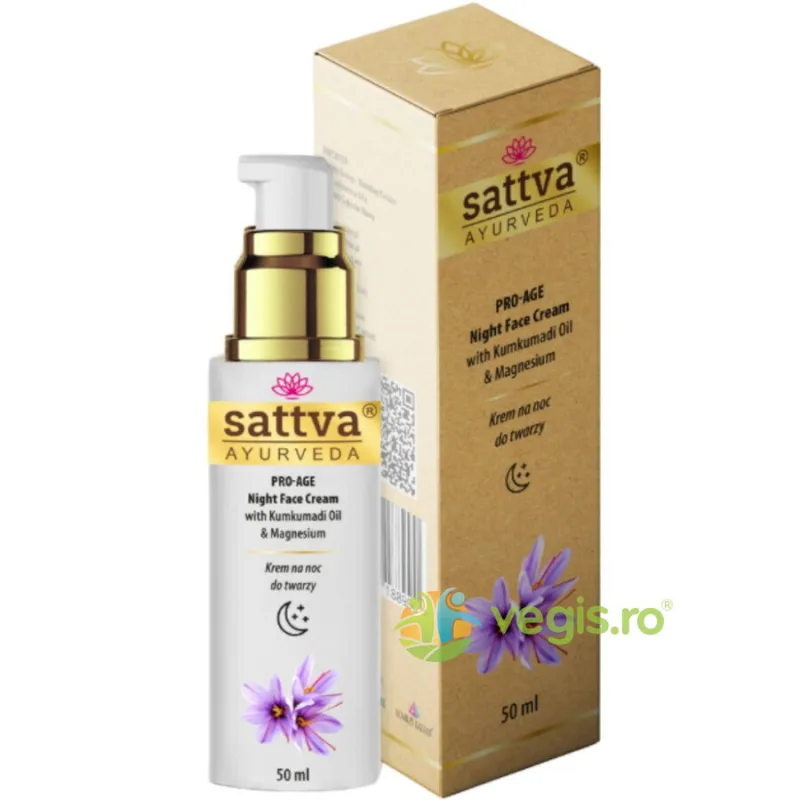 Crema de Fata Antirid de Noapte cu Ulei de Kumkumadi si Magneziu 50ml — preț și oferte
