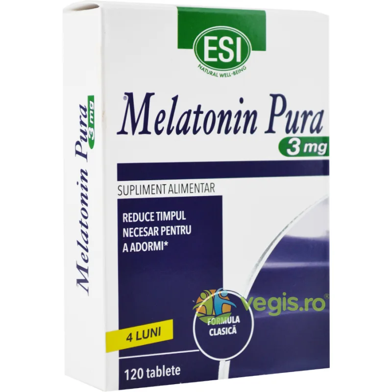 Melatonina Pura 3mg 120cps ESITALIA — preț și oferte
