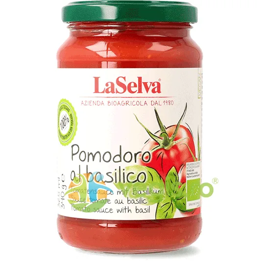 Sos de Rosii cu Busuioc Ecologic/Bio 340g LASELVA — preț și oferte