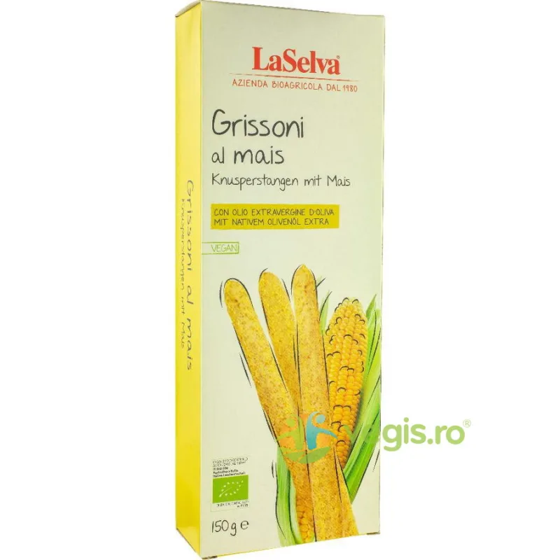 Grisine cu Porumb Ecologice/Bio 150g LASELVA — preț și oferte