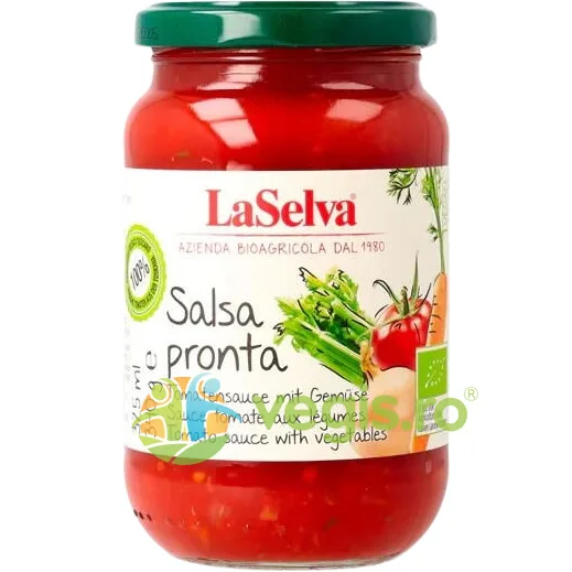 Sos de Rosii cu Legume Gata Preparat Ecologic/Bio 340g LASELVA — preț și oferte