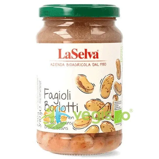 Fasole Borlotti Fiarta Ecologica/Bio 340g LASELVA — preț și oferte
