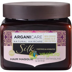 Masca de Par pentru Descurcare Instanta si Stralucire cu Proteina din Matase Silk 500ml