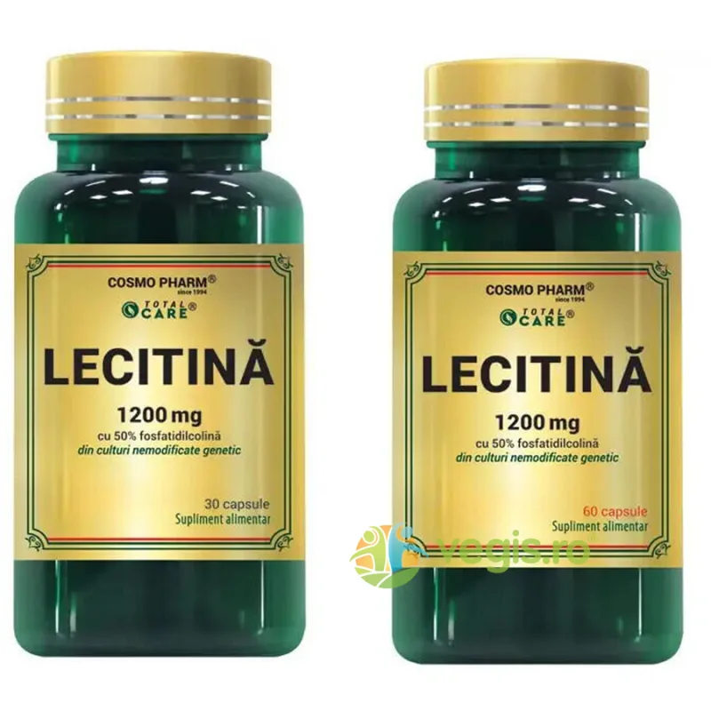 Pachet Lecitina 1200mg 60cps + 30cps COSMO PHARM — preț și oferte