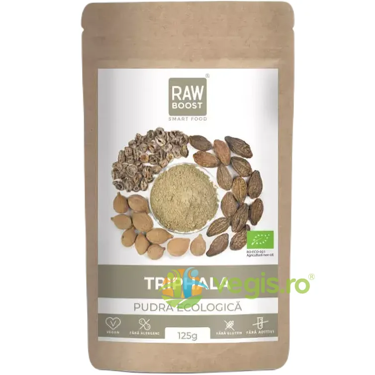 Triphala Pudra Ecologica/Bio 125g RAWBOOST — preț și oferte