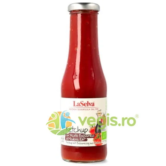 Ketchup cu Otet Balsamic Ecologic/Bio 340g LASELVA — preț și oferte
