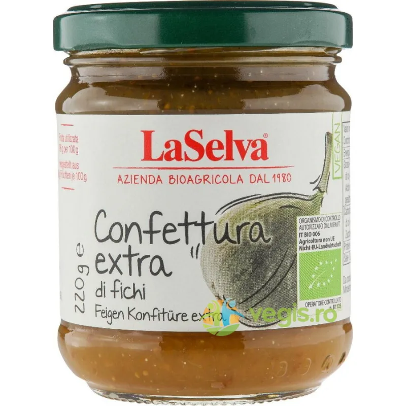Dulceata Extra de Smochine Ecologica/Bio 220g LASELVA — preț și oferte