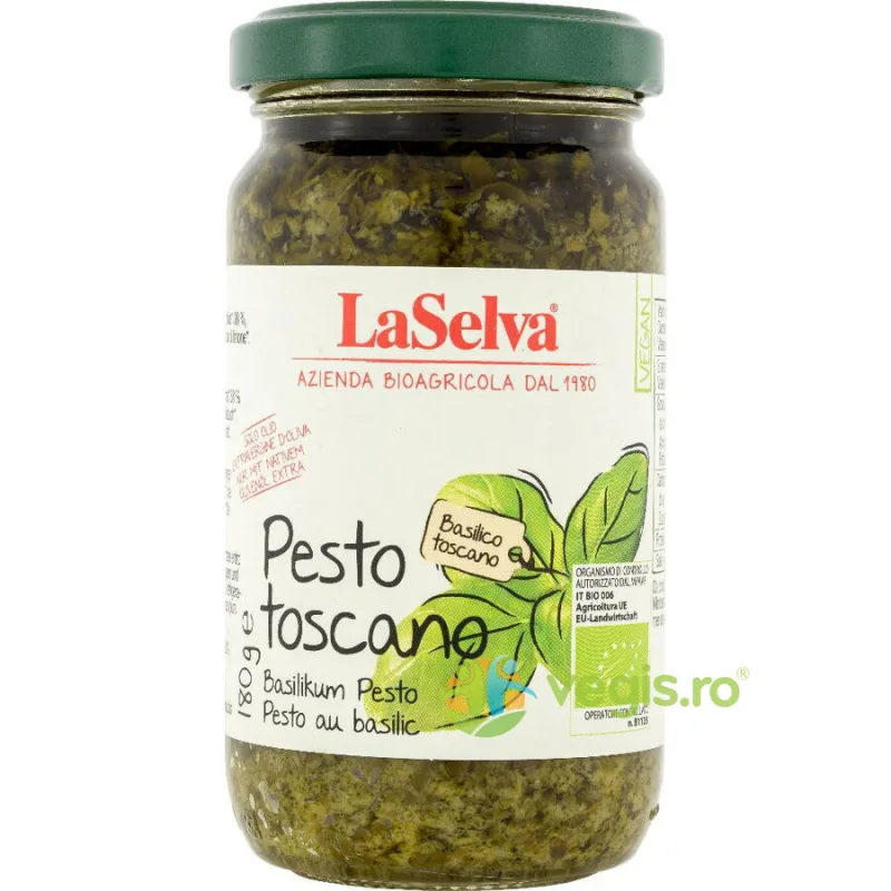 Pesto Toscano cu Busuioc Ecologic/Bio 180g LASELVA — preț și oferte