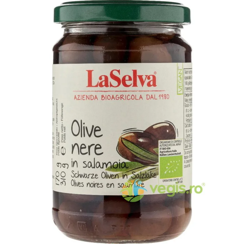 Masline Kalamata in Saramura Ecologice/Bio 310g LASELVA — preț și oferte