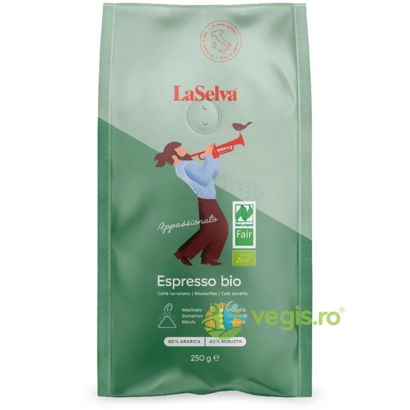 Cafea Espresso Macinata Apassionato Ecologica/Bio 250g LASELVA — preț și oferte