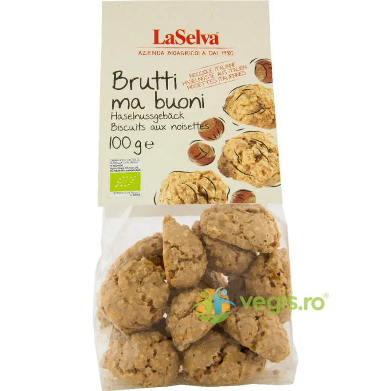 Biscuiti cu Alune de Padure Ecologici/Bio 100g LASELVA — preț și oferte