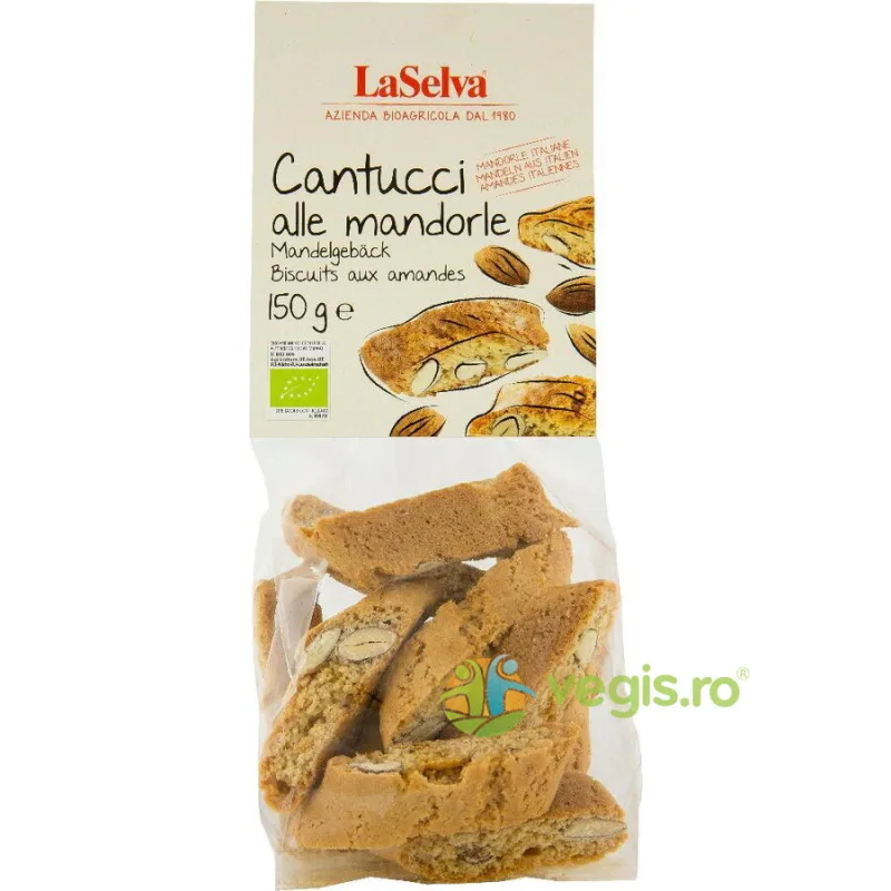 Cantucci Crocanti cu Migdale Ecologici/Bio 150g LASELVA — preț și oferte