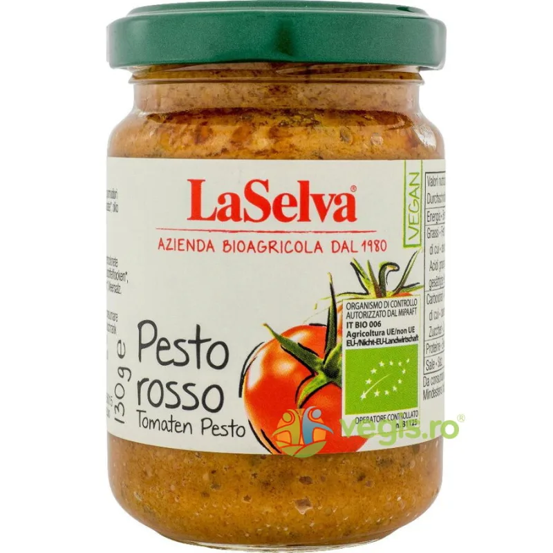 Pesto Rosu Ecologic/Bio 130g LASELVA — preț și oferte