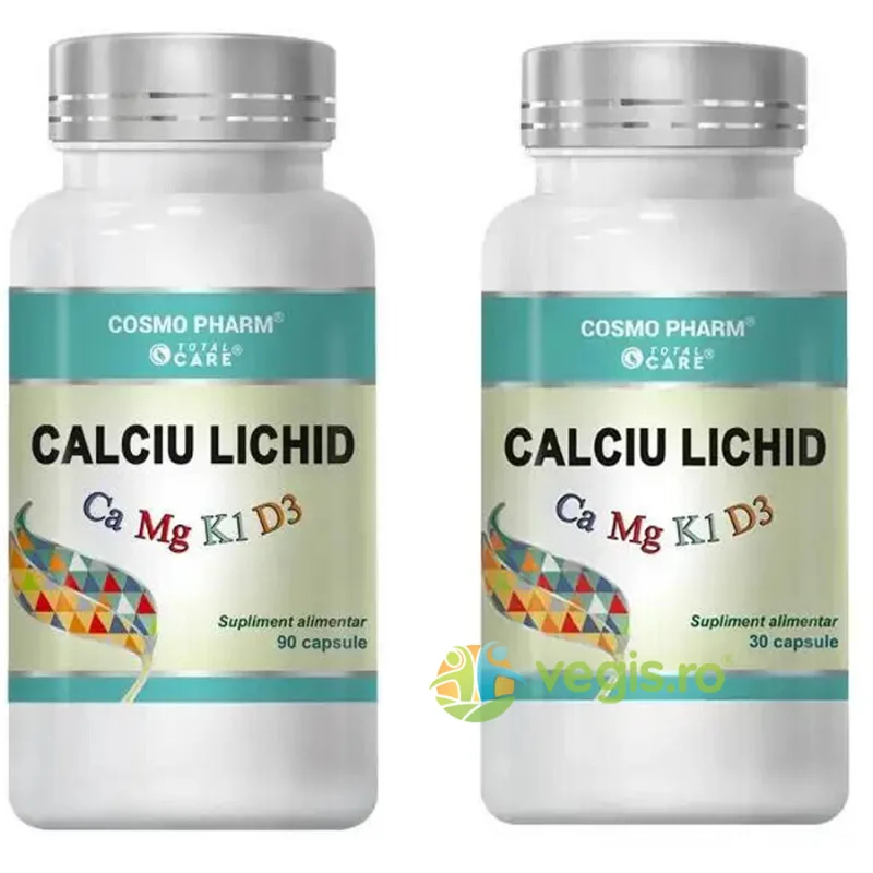 Pachet Calciu Lichid 90cps + 30cps COSMO PHARM — preț și oferte