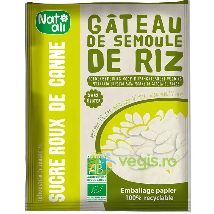 Budinca din Gris de Orez fara Gluten Ecologica/Bio 70g NAT-ALI — preț și oferte