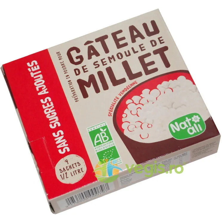 Budinca din Gris de Mei fara Zahar Ecologica/Bio 168g NAT-ALI — preț și oferte