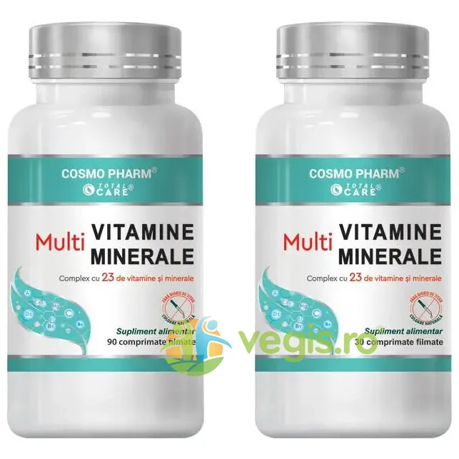 Pachet Multivitamine si Minerale 90cpr + 30cpr COSMO PHARM — preț și oferte
