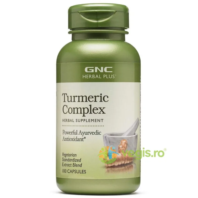 Complex cu Turmeric (Curcumin)  Herbal Plus 100cps GNC — preț și oferte