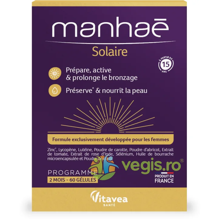 Solaire 60cps vegetale Vitavea, MANHAE — preț și oferte