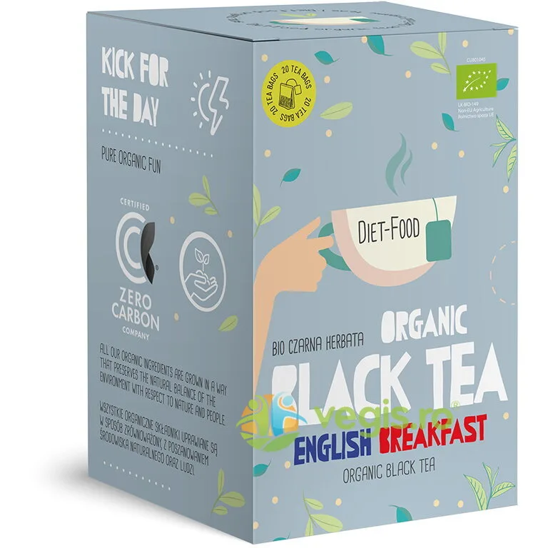 Ceai Negru English Breakfast Ecologic/Bio 20dz DIET FOOD — preț și oferte
