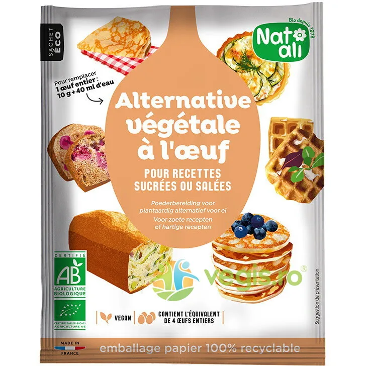 Inlocuitor Vegan pentru Oua Ecologic/Bio 40g NAT-ALI — preț și oferte