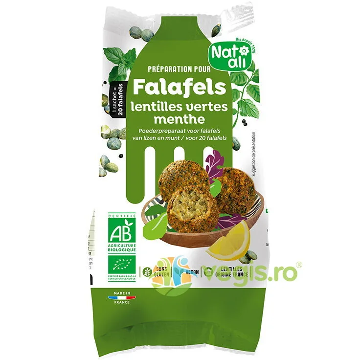 Mix pentru Falafel cu Linte fara Gluten Ecologic/Bio 150g NAT-ALI — preț și oferte