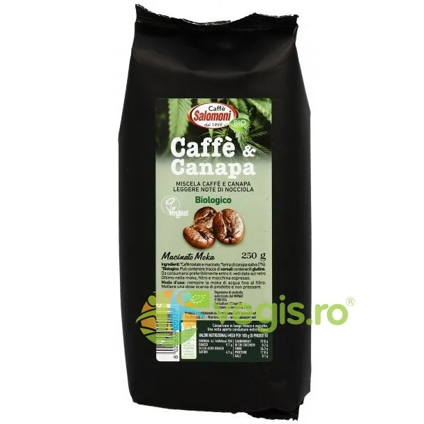 Cafea si Canepa Ecologica/Bio 250g CAFFE SALOMONI — preț și oferte