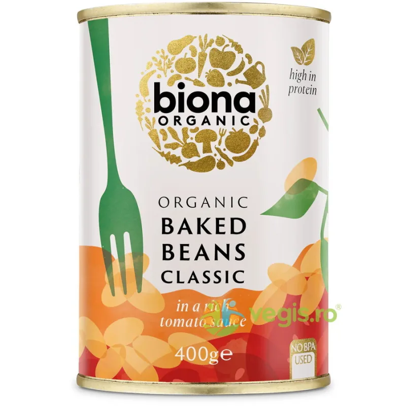 Fasole Haricot in Sos de Rosii Ecologica/Bio 400g BIONA — preț și oferte
