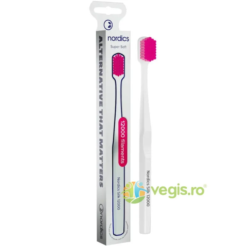 Periuta de Dinti Premium pentru Adulti 12000 Fillamente, Super Soft, Alb NORDICS — preț și oferte