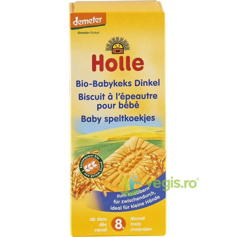Biscuiti pentru Copii cu Spelta +8 Luni Ecologici/Bio 150g HOLLE — preț și oferte