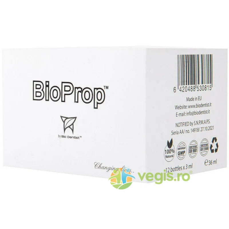 Supliment Natural pentru Preventia Parodontozei si Igiena Orala Bio Prop 12dz x 3ml BIO DENTIST — preț și oferte