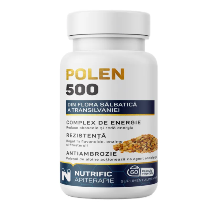 Polen 500mg, 60 capsule, Nutrific — preț și oferte