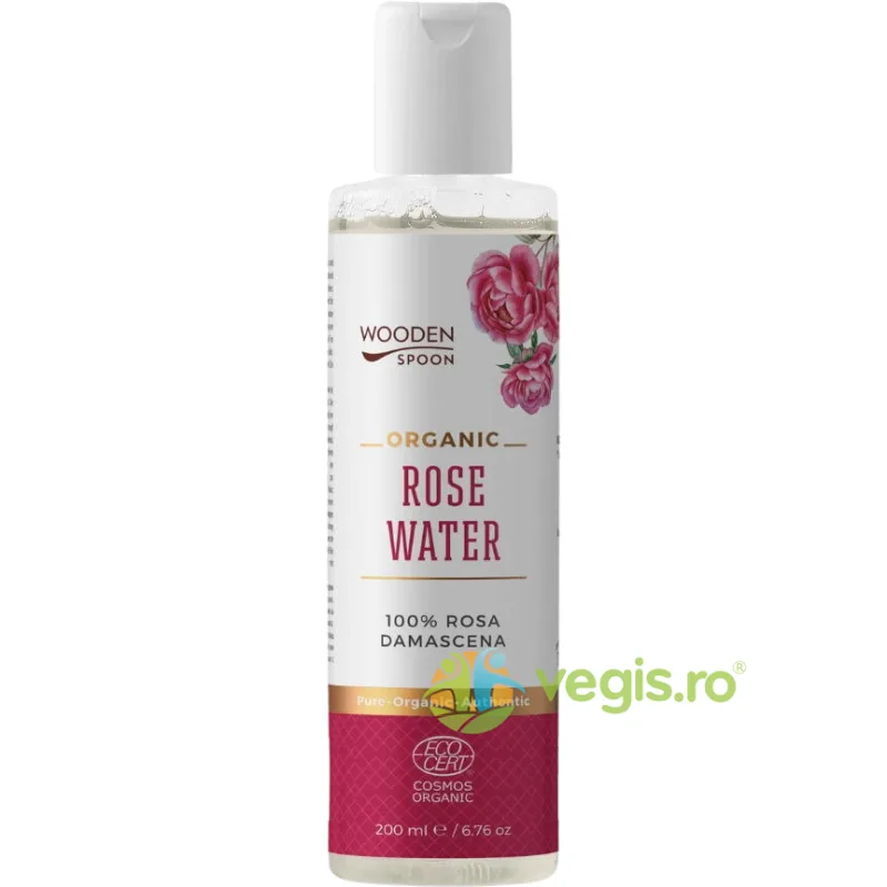 Apa de Trandafiri Rosa Damascena Bio 200ml WOODEN&nbsp;SPOON — preț și oferte