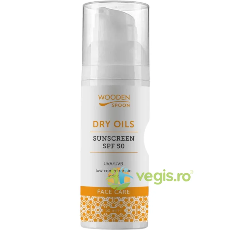 Lotiune Protectie Solara pentru Fata SPF50 Bio 50ml WOODEN&nbsp;SPOON — preț și oferte