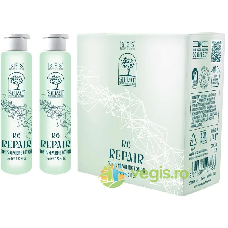 Lotiune pentru Par Silkat Repair R6 15ml x 8 fiole BES ROMANIA — preț și oferte