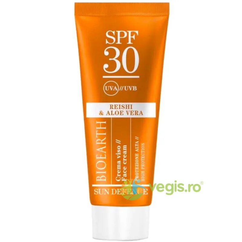 Crema de Fata pentru Protectie Solara SPF30 cu Ganoderma si Aloe Vera 50ml — preț și oferte