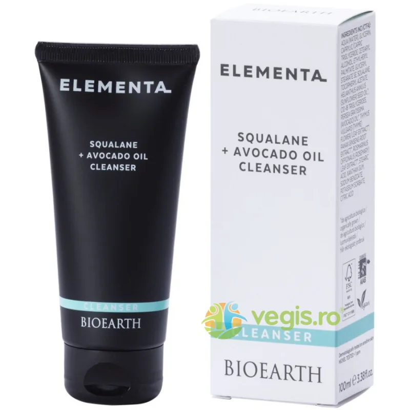 Lapte Demachiant cu Squalan si Avocado Elementa 100ml Bioearth — preț și oferte