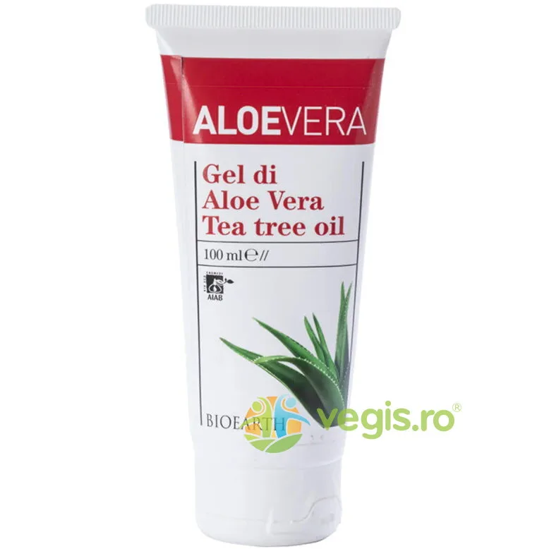 Gel de Aloe Vera cu Ulei de Arbore de Ceai (Tea Tree) 100ml Bioearth — preț și oferte
