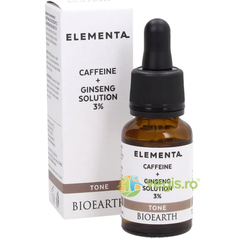 Ser de Fata cu Cofeina si Ginseng 3% Elementa 30ml Bioearth — preț și oferte