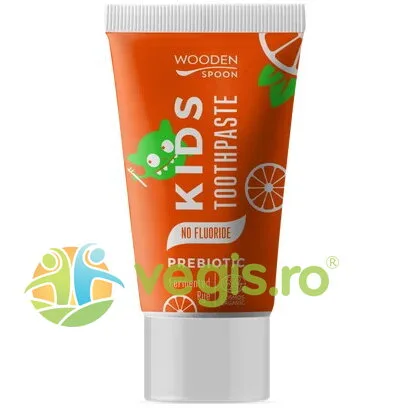 Pasta de Dinti Naturala cu Probiotice pentru Copii fara Fluor Bio 50ml WOODEN SPOON — preț și oferte