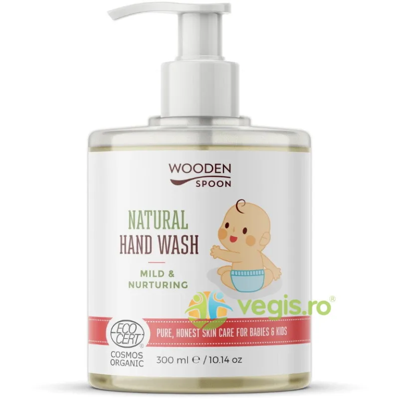 Sapun Lichi de Maini pentru Copii si Bebelusi Bio 300ml WOODEN&nbsp;SPOON — preț și oferte