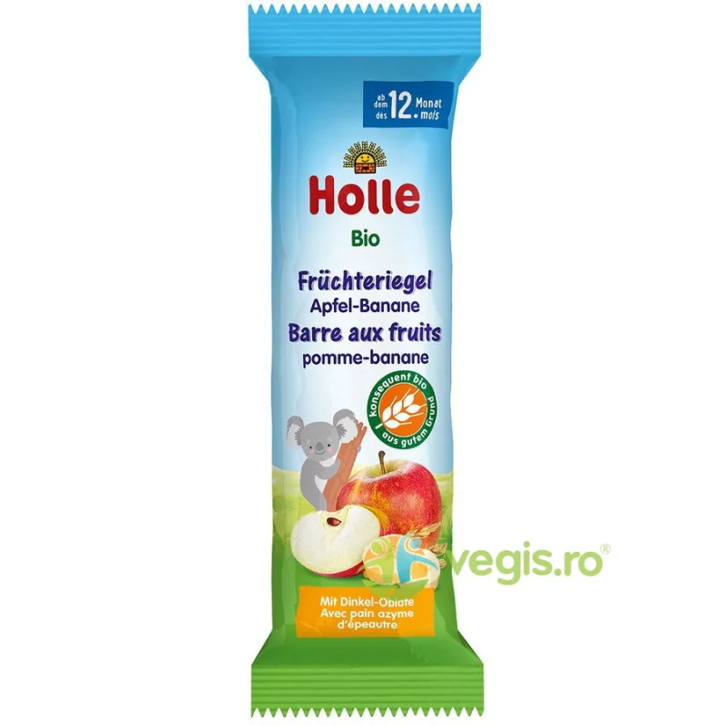 Baton cu Mar si Banana pentru Copii +12 Luni Ecologic/Bio 25g HOLLE — preț și oferte