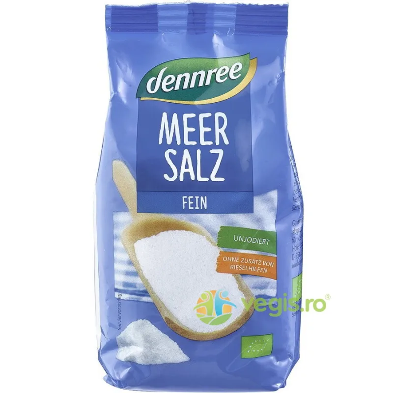 Sare de Mare Fina Neiodata Ecologica/Bio 500g Dennree — preț și oferte